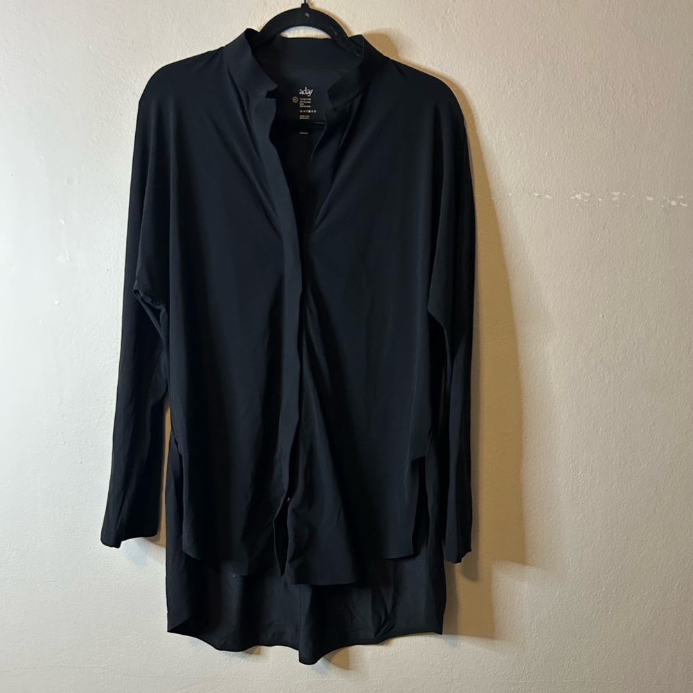 Aday Something Borrowed Black Button Down - image 2